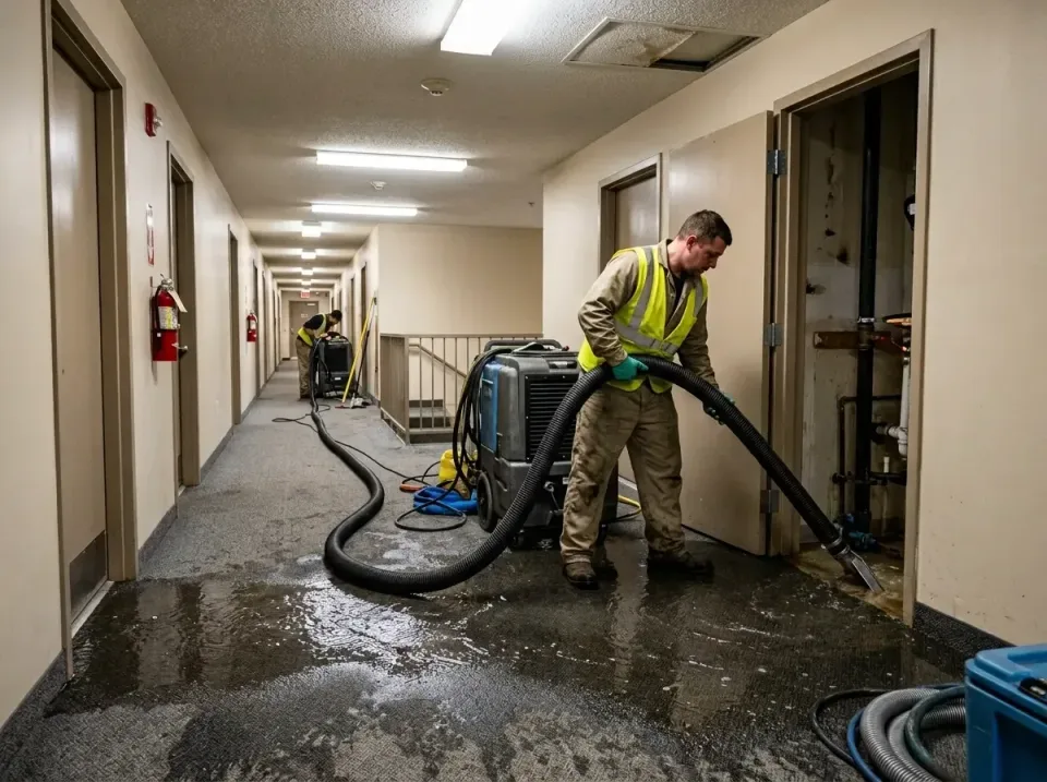 multi-unit-apartment-hallway-f-005 — frequently asked questions, Emergency Burst Pipe Water Extraction & Removal in Wellsbur…